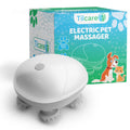 Handheld Pet Massager for Dogs and Cats by  - Electric Cat and Dog Massage Tool - Head and Back Scratcher for Relieving Tension, Tight Muscles and Stiffness with Four Rotating Massage Heads