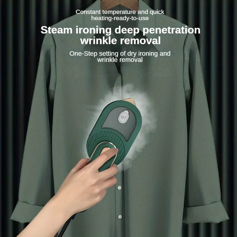 New 3 in 1 Mini Steam Iron,Travel Iron with Steam,Portable Ironing Clothes Foldable Rotating Handheld Steam Iron for Hometravel