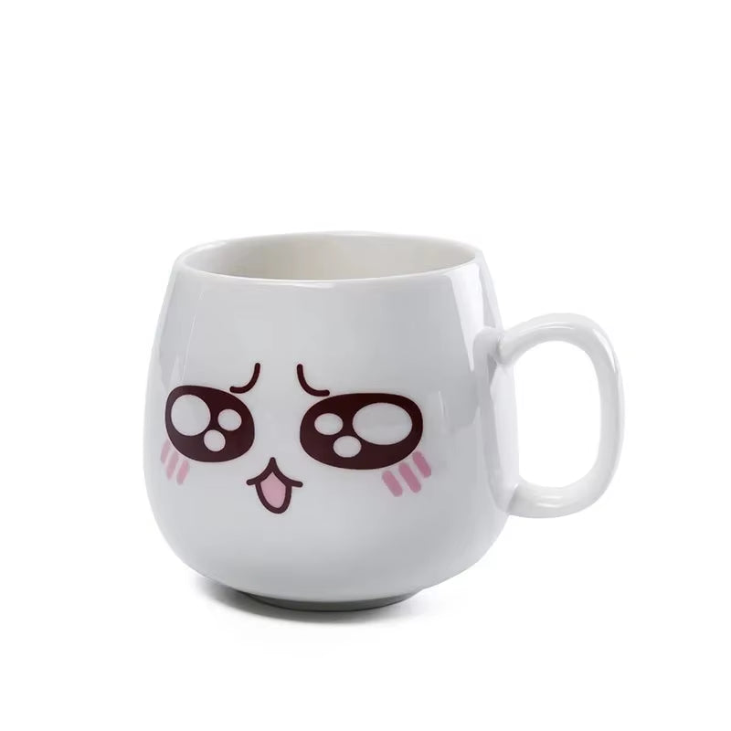 Modern Simplicity Creative Ceramic Mugs Cute Cartoon Face Expression Water Container Lover Coffee Mugs Travel Cute Cup Gift