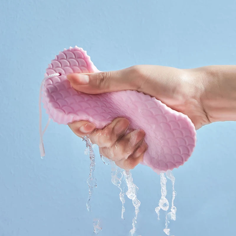 Customizable Soft Exfoliating Body Sponge Bath Sponge Shower Brush Skin Cleanser Pad Dead Skin Remover Bath Supplies