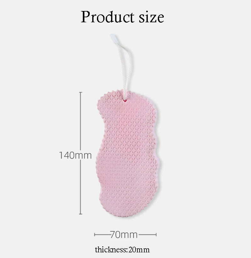 Customizable Soft Exfoliating Body Sponge Bath Sponge Shower Brush Skin Cleanser Pad Dead Skin Remover Bath Supplies