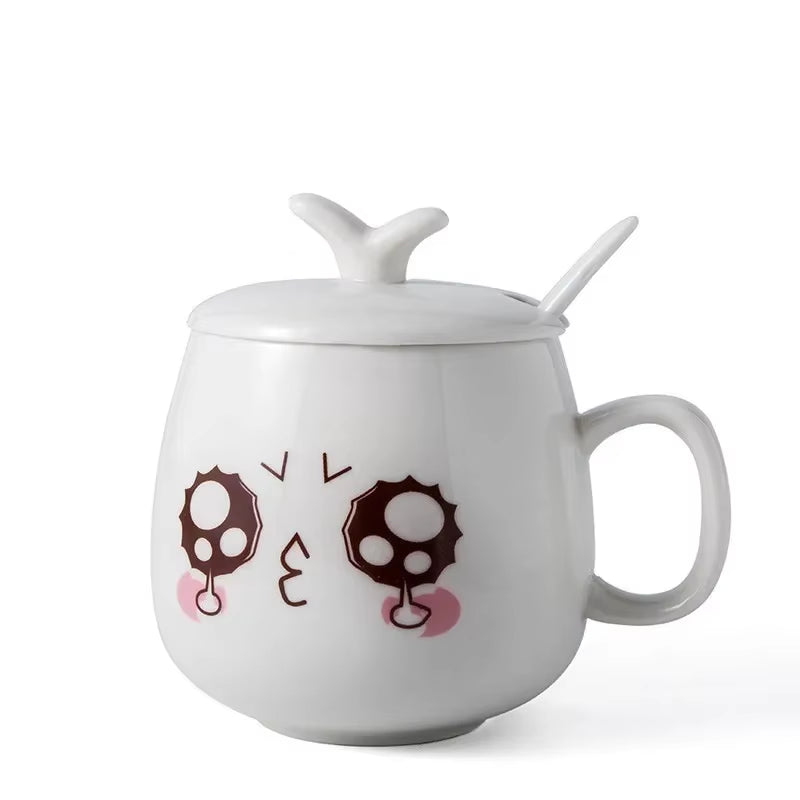 Modern Simplicity Creative Ceramic Mugs Cute Cartoon Face Expression Water Container Lover Coffee Mugs Travel Cute Cup Gift