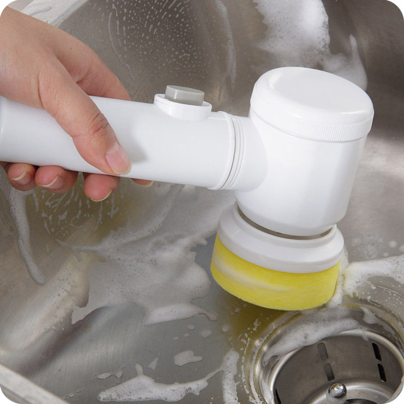 Electric Cleaning Brush Magic Brush Electric Bathtub Brush Housework 5 in 1 Cleaning Brush Electric Bathtub Brush Cleaning Brushes