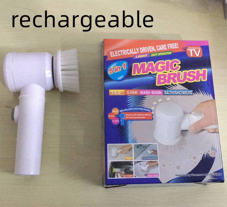 Electric Cleaning Brush Magic Brush Electric Bathtub Brush Housework 5 in 1 Cleaning Brush Electric Bathtub Brush Cleaning Brushes