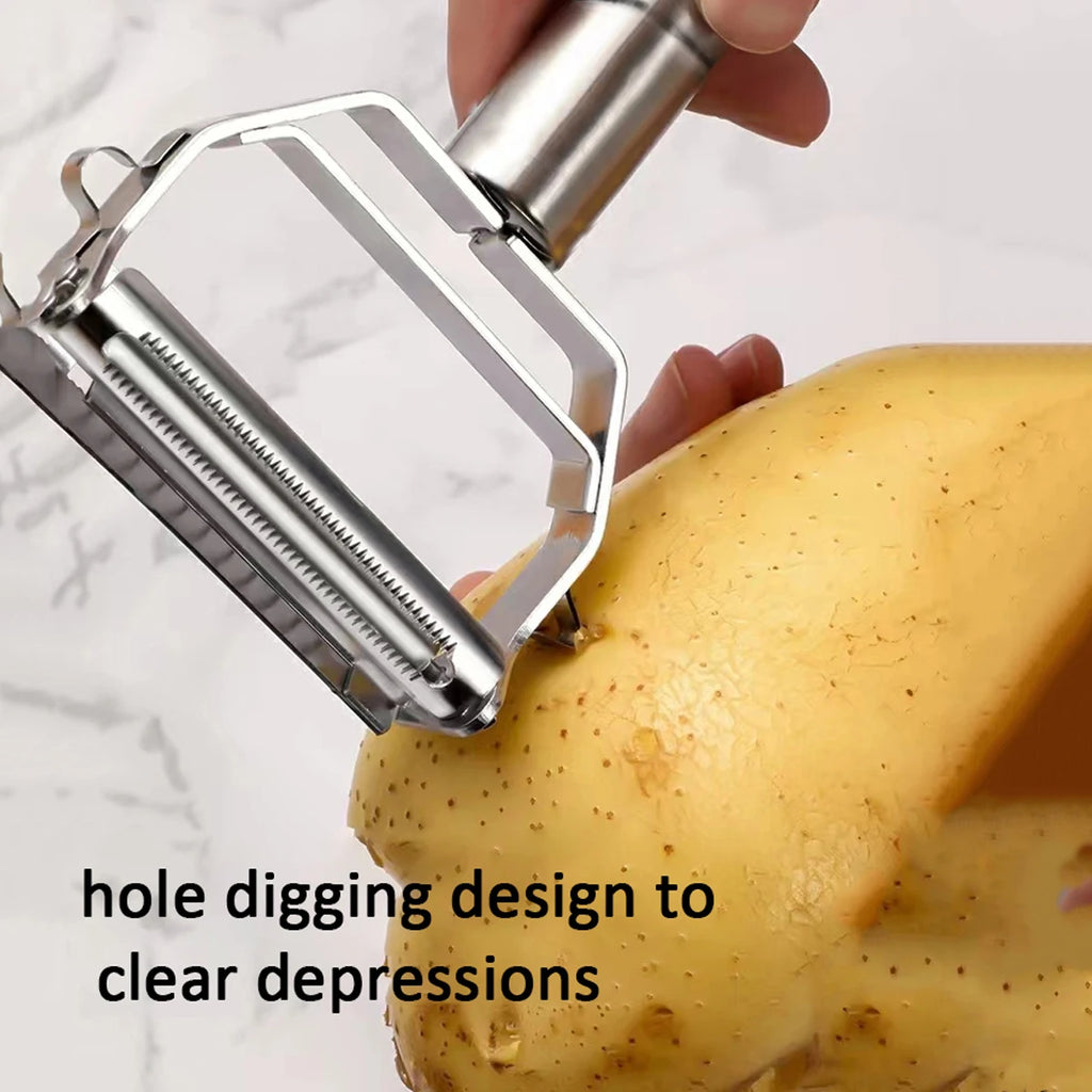 4In1 Peeler Multifunction Grater Julienne Peeler Vegetable Fruit Peeler Stainless Steel Shredder Kitchen Tool