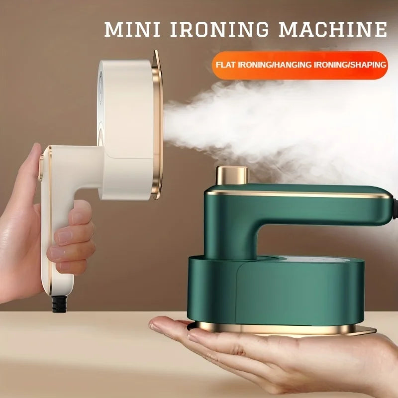 New 3 in 1 Mini Steam Iron,Travel Iron with Steam,Portable Ironing Clothes Foldable Rotating Handheld Steam Iron for Hometravel
