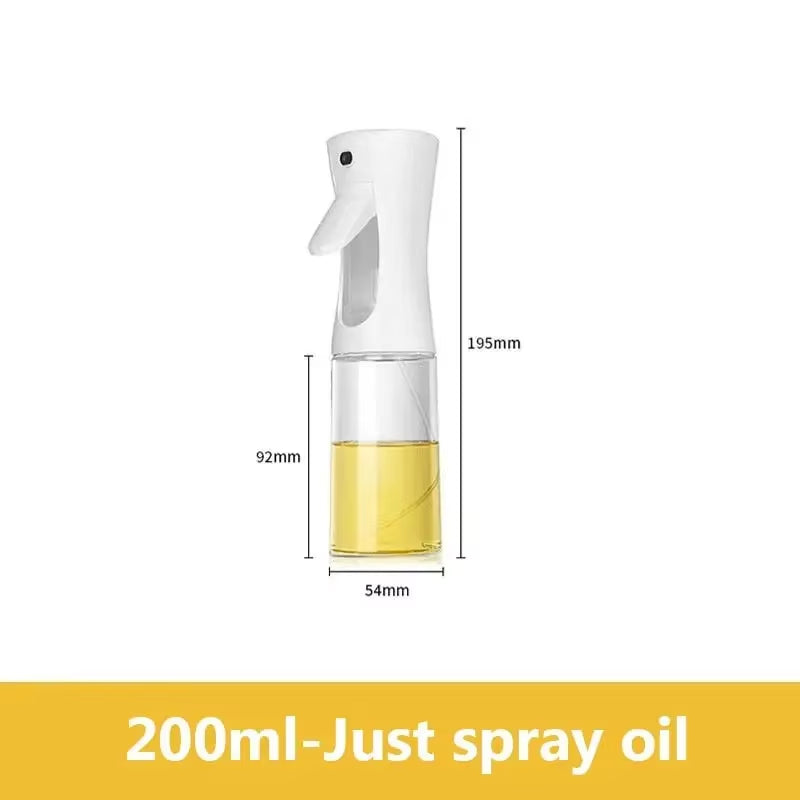 Press Type Glass Oil Spray Oil Bottle Spray Oil Dispenser Oil Jar BBQ Kitchen Baking Roasting Picnic Kitchen Toolglass Oil Spray