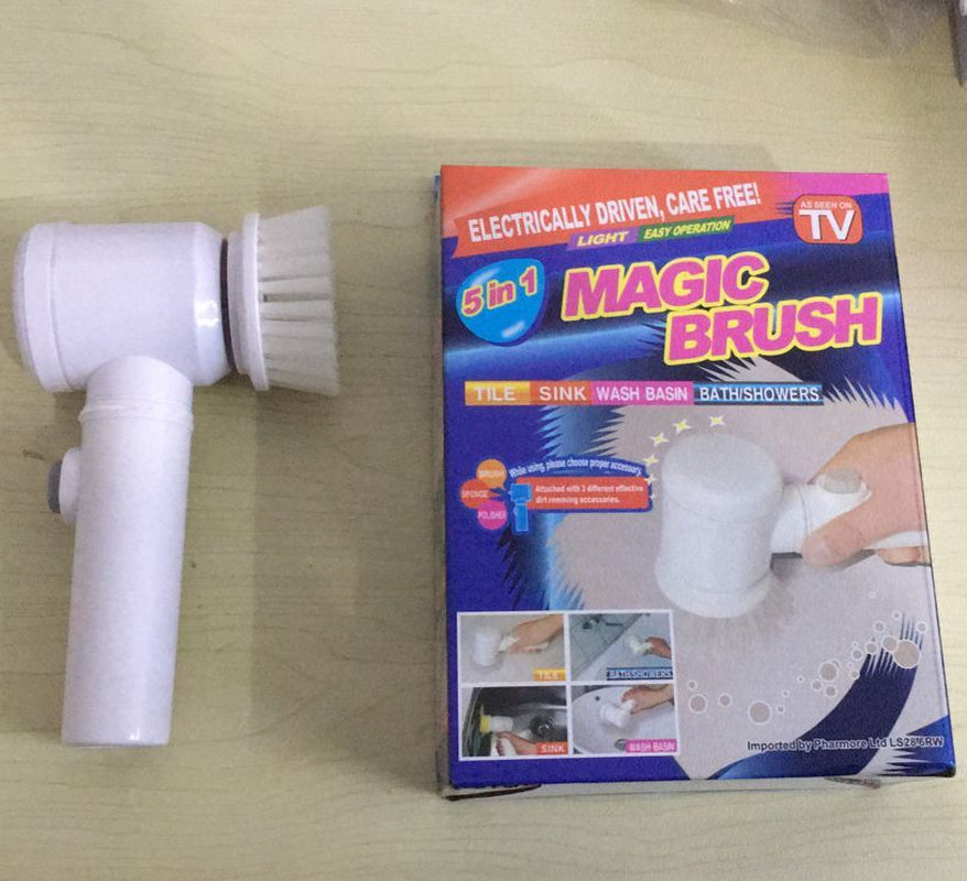 Electric Cleaning Brush Magic Brush Electric Bathtub Brush Housework 5 in 1 Cleaning Brush Electric Bathtub Brush Cleaning Brushes